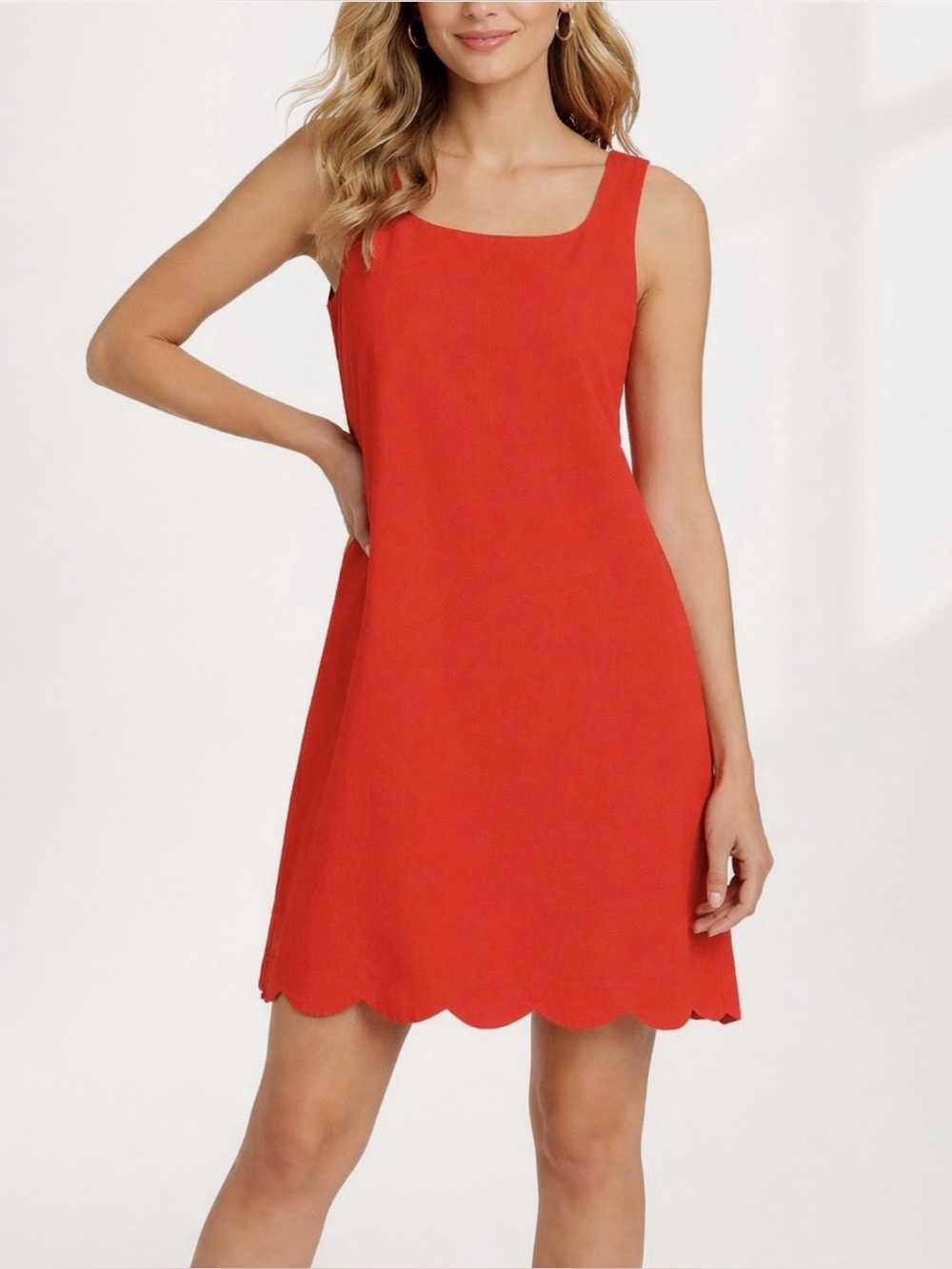 Kate Spade x Target Red Scalloped Edge Mini Dress